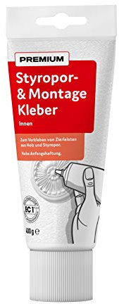 Wilckens Colle de montage en polystyrène Gris clair 400 g