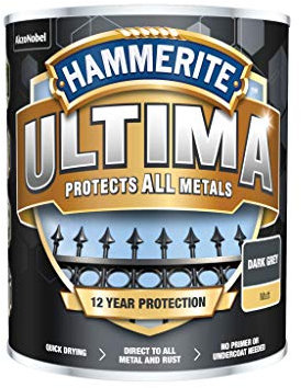 Hammerite Ultima Matt Metal Paint - 750ml - Dark Grey