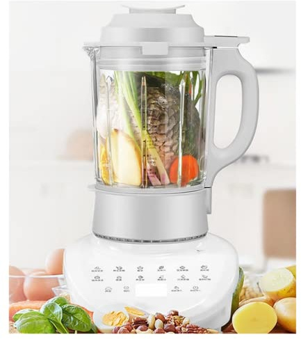 ADZHY Vacuum Blender, Professional Countertop Blender Ice Crusher, 58000 RPM High Speed Kitchen Smoothie Maker with LCD Touch Screen, Self-cleaning Function, Timer.,White