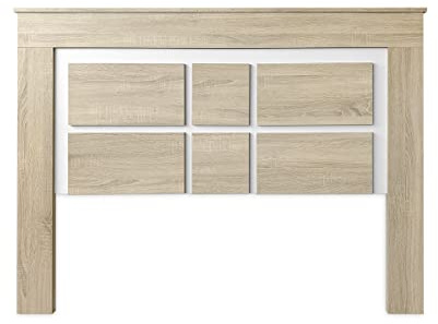 Duérmete Online - Cabecero Nórdico Omabella de 160 x 120 cm | Práctico y Elegante | Fácil de Montar, Colores Cambria y Blanco (para Cama de 135-140 o 160)