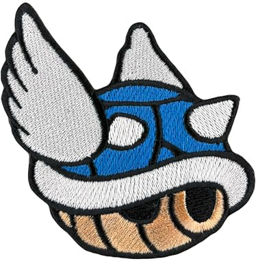 Urbanski Patch Blauer Panzer Blue Shell zum Aufbügeln 7,2 x 7,8 cm | Aufnäher Applikation Bügelbild