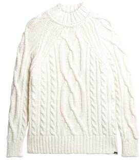 Superdry Damen Pointelle Strickpullover