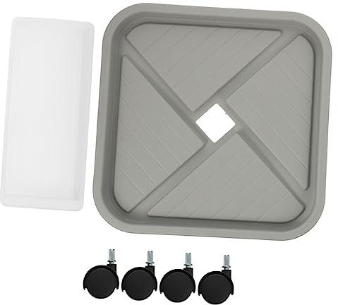 SUPVOX Bandeja De Maceta Macetero Rodante Bandeja para Macetas con Rueda Jardinera Movible Paleta De Maceta Paleta De Plantas Bandeja De La Planta Rodante Desct Cuadrado El Plastico