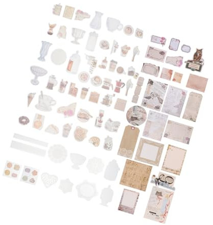 1 Satz Scrapbook-Aufkleber klebesticker stickers aufkleber sticker vintage journaling sticker Journal-Aufkleber Jahrgang Aufkleber aus Papier Lieferungen Sammelalbum Materialpaket