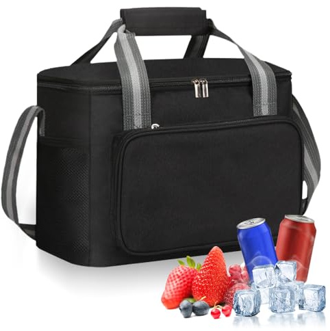 Aoreun 15L Kühltasche Picknicktasche Lunchtasche, Weiche kühltasche klein, kühltasche faltbar, Wasserdichtes Kühlrucksack, Thermotasche, Isoliertasche, für Herren Damen Schule/Camping Outdoor