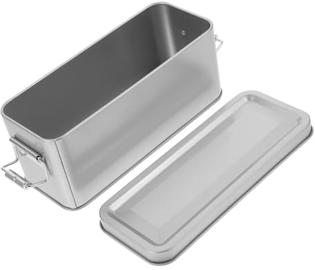 LALADEFIEE Blechdose mit Deckel aus Tinplate, Silberne Bonbondose | Snacks und Süßigkeiten, Schützt Inhalt vor Verunreinigungen, Dekorative Verpackungsbox für Zuhause