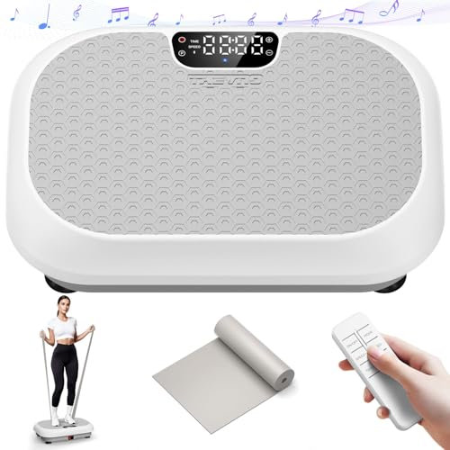 Taevno vibrationsplatta övningsmaskin hela kroppen vibrationsmaskin för smärtlindring, viktminskning (gult bly)