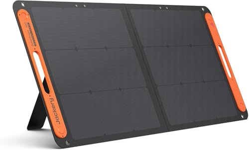 Jackery SolarSaga 100W Panneau Solaire Portable Bifacial | pour Station Électrique Explorer 500V2/1000V2/2000V2, Chargeur avec Sorties USBC/A pour Camping, Plein Air et Camping-cars