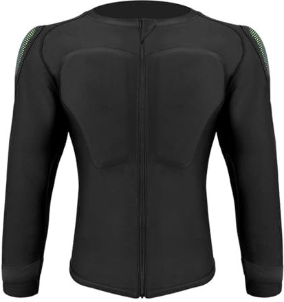 Oreilet Chaqueta Moto con Armadura, Transpirable, Equipo Protección para Montar, Chaqueta Protectora para Deportes Motor, para Hombros, Pecho, Camisa Protección Acolchada Motociclista (L)