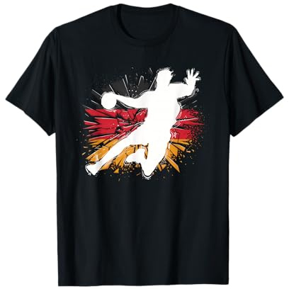 Handball Deutschland Trikot Handballspieler Handballspiel T-Shirt