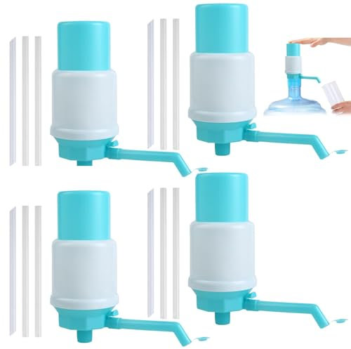 4 SET Bombas De Jarra De Agua - Fuente Para Beber A Presión Manual - Bomba Dispensadora De Agua Se A La Mayoría De Los Enfriadores De Agua De 2 A 6 Galones