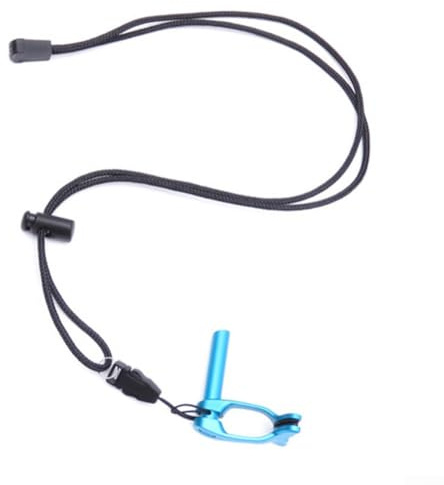 Pince-nez de plongée réglable avec cordon, pour la plongée en apnée, la natation pour enfants et adultes (bleu)