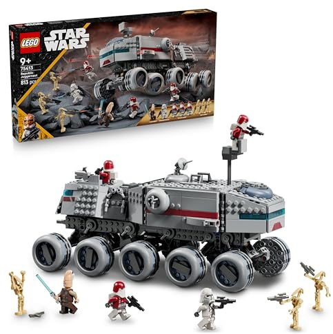 LEGO Star Wars 75413 Republic Juggernaut - Building Toy with 3 Droid Figures & 5 Minifigures incl. Ki-Adi-Mundi with a Lightsaber - Gift for 9+ Year Old Boys & The Clone Wars Fans