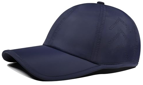 PivotWing Cappello Uomo Cappellino con Visiera Donna Quick Dry Traspirante Berretto Uomo con Visiera Leggero Esterno Rapida Cappello Baseball Morbido Berretto Blu Scuro 56-58cm