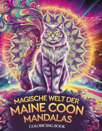 Magische Welt der Maine Coon Mandalas: 50 detailreiche Mandalas mit majestätischen Main Coon Katzen perfekt für Erwachsene Katzen Fans , zur ... Für Gelassenheit und Reflexion im Alltag.