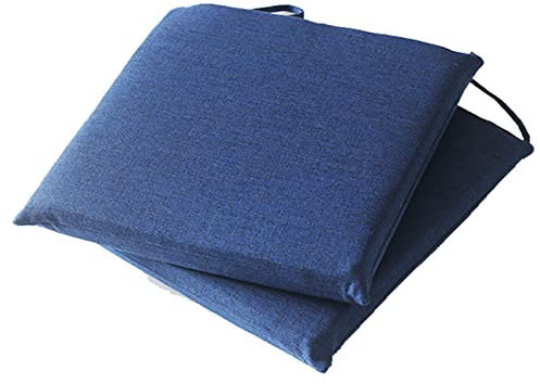 Cuscini per sedie da Interno ed Esterno, Set di 2 Cuscini da Patio con Lacci, Comodi ed Eleganti Cuscini per sedie da Ufficio, Sala da Pranzo, Cucina, Patio, Veranda o terrazza.
