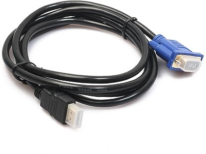 SHINEOFI Câble Adaptateur Vga Mâle à USB 1,8 M, Transfert Rapide 10,2 Go/s, Bande 340 MHz, pour Moniteur Multiple, sans Puce Intégrée