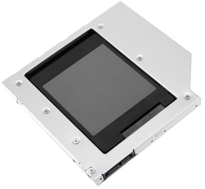 CHIZISX Adaptador de disco duro de aluminio, convertidor de bahía de unidad interna, bandeja de montaje para disco duro de 5 mm/7 mm/9,5 mm, montaje SSD
