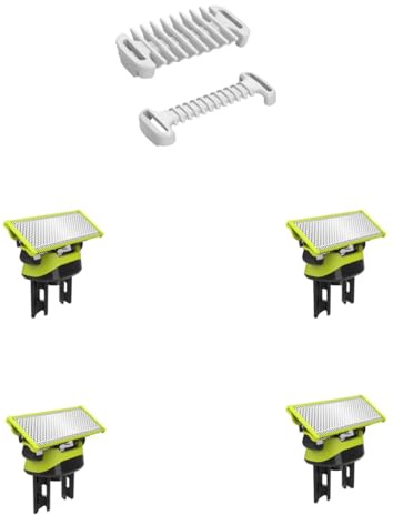 Lames de rasoir compatibles avec One Blade, lot de2/3/4/6, pour rasoir/tondeuse électrique Philips One Blade avec Sabots Protecteur de peau intime et peigne corporel de 3 mm Sabots pour (4)