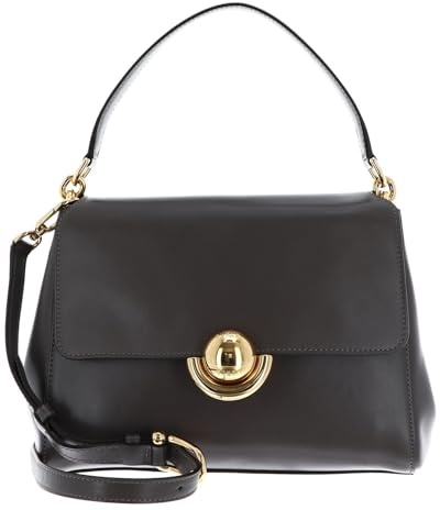 Furla Leder Handtasche Abendtasche Vitello Varenne Domus Top Handle Bag Urban Gray taupe