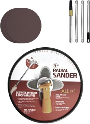 Protmex Drywall Sander - Wall Sander with Sanding Discs Extendable Sanding for Walls Popcorn Ceiling