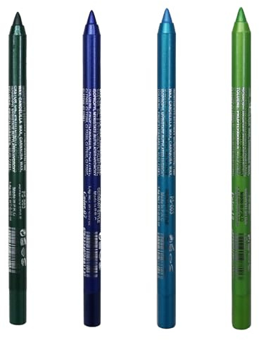Crayon Eyeliner 4Pcs 4 Couleurs Perle Anti-taches Eyeliner Pailleté Longue Durée 8.5g Crayon Fard À Paupières Maquillage Imperméable, Style 2..