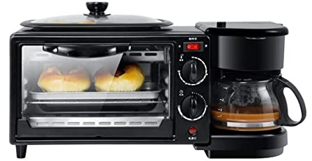 TVAFEDS Bread Maker Household 3 In 1 Breakfast Machine Bread Toaster 9L Electric Oven Coffee Maker Pizza Egg Tart Frying Pan Tea Pot
