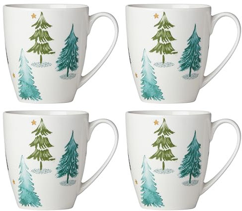 Lenox 880069 Balsam Lane 4-Piece Mug Set