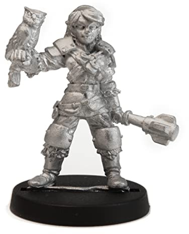 Stonehaven Female Half-Elf Cleric Miniature Figure (for 28mm Scale Table Top War Games) - Made in US
