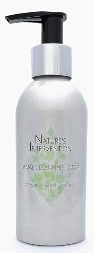 99% Naturale LOZIONE DETERGENTE VISO - con CETRIOLO & VITAMINA E - 150 ml di NATURE'S INTERVENTION. Lozione per la Pulizia del Viso. Ricca, Delicata, Nutre, Idrata. pH 5.5 Neutro per Pelli Sensibili.