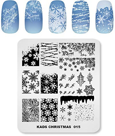Alexnailart Professionelle Nagel Stempelplatten Weihnachten Muster Vorlagen Maniküre Schablonen Nagel Kunst Druck Werkzeuge