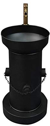 FINDYU Lavabo con Grifo Estilo Industrial Boca De Incendio De Pie Lavabo del Baño Retro Hierro De Metal Lavabo Vintage (Color : Negro)