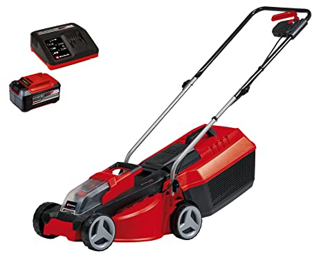 Einhell City Akku-Rasenmäher GE-cm 18/30 Li Power X-Change (Li-Ion, 18 V, 30 cm Schnittbreite, 3-stufige Schnitthöhenverstellung, inkl. 5,2 Ah Akku und Fastcharger)