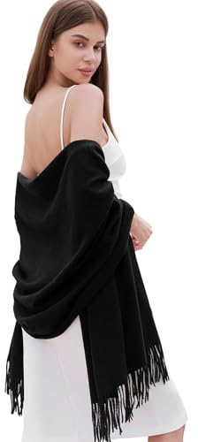 RIIQIICHY Damen Schal Stola Festlich Fur abendkleid Pashmina Schals tücher für Frauen Hochzeit Schultertuch Winter Herbst