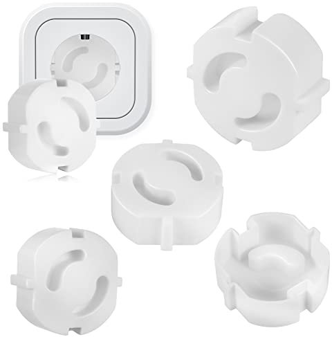 25 Stück Steckdosen Kindersicherung, Steckdosenschutz zum Stecken, Steckdose Kindersicherung, Babysicherung Steckdose, Steckdosensicherung (Weiß)