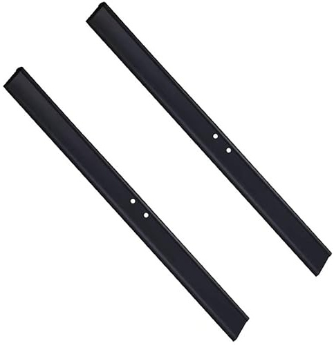 2 labios de goma de 35 cm de silicona para limpiacristales de ducha (blanco)