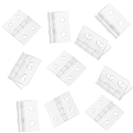 jojofuny 10 Stück Acryl Schmuckkästchen Scharniere Transparent 30x35mm Gehäusescharniere Mit Loch Vielseitig Einsetzbar Für Schmuckboxen Langlebig Und Montagefreundlich