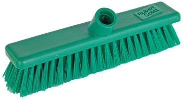 Robert Scott Soft Washable Broom Head, Green 30cm, 12 inches | Washable up to 100°C for maximum hygiene while a colour-coded system prevents cross-contamination in busy commercial venues.