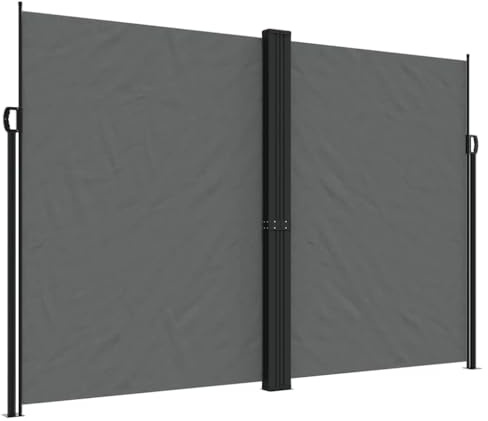 vidaXL Seitenmarkise Ausziehbar Anthrazit 220x1000 cm