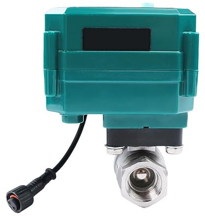 Kugelhahn-Set, Kugelhahn aus massivem Edelstahl, intelligente motorisierte Fernbedienung mit manuellem WLAN-Schalter(Size:3/4,Color:NPT_OTHER_CR04)