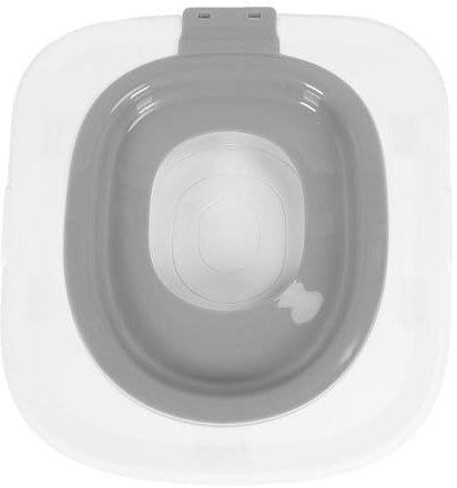 Luocute Katzen-Toiletten-Trainingssitz, Wiederverwendbarer Katzen-Toilettentrainer, ABS-Material, Einfache Reinigung und Wartung, für Katzen, 37 X 40 cm Größe, Universelles (Grey)