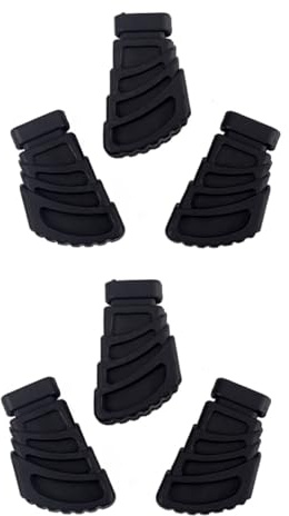 VICASKY 6piezas Pies De Goma Para Soporte De Platillos De De Compatible Soportes De Percusión Estabilidad Mejorada y Fácil Instalación Color Negro