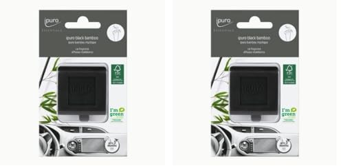 ipuro - erfrischender ipuro black bamboo Auto Duft - dezenter Lufterfrischer fürs Auto mit grünen & holzigen Noten - angenehmer Auto Lufterfrischer für ein puristisches Dufterlebnis bis zu 3 Monate