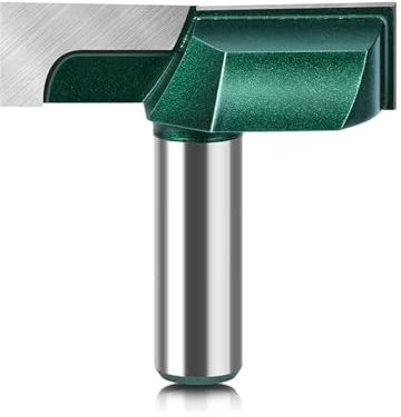 1 Stück Fräser mit Hartmetallspitze for die Bodenreinigung, 12 mm, 1/2 Zoll Schaft, Plattenabflachung, Fräser for die Holzbearbeitung, Schnittdurchmesser 57 mm(12X57mm)