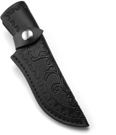 RIVDEE Messerscheide,Lederscheide für Messer Scheide für Gürtel,18,5cm Messerholster Messertasche Fixed Blade Messer Taschen Scheide,EDC Werkzeuge Messerhülle Jagdmesser Küchenmesserhalter(schwarz)
