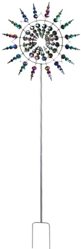 Magic Windmill, Metall-Windmühle, 31x93cm, Einzigartige Und Magische Metall Windmühle, Windspinner Spinner Skulpturen Windfänger, Rasen Wind Spinners Für Outdoor Wind Catcher