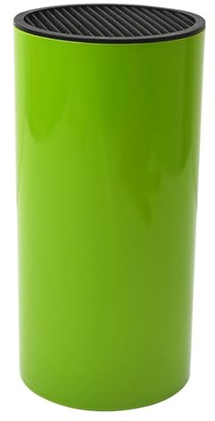 Ceppo universale rotondo per coltelli, porta coltelli universale senza coltelli, piccolo organizer salvaspazio per controsoffitto (verde)