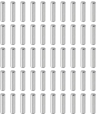 QUARKZMAN Zylinderstifte Rostfrei, 5mm x 20mm Dübelstifte 50 Stück | Spannstift, 304 Edelstahl Metallstifte, Silberton Passstift Bolzen Metall für DIY, Möbel, Bastelprojekte