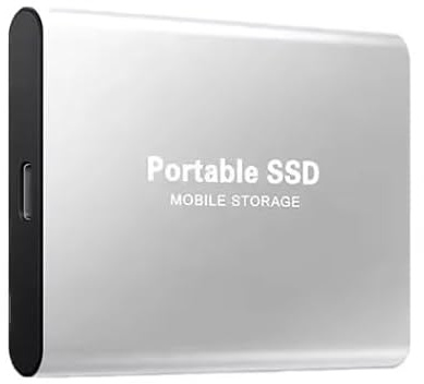 Portable SSD 4TB USB-C External Hard Drive – Grey | Compatible with PC, Laptop, Mac - Compact Backup Storage Drive
