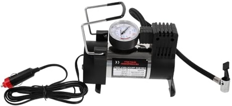 Gonfleur de Pneus Portable Compact, Compresseur D'air pour Voiture | Démarrage Touche, Gonflage, Usage Quotidien et Urgence, Abs Noir, pour Pneus et Objets Gonflables